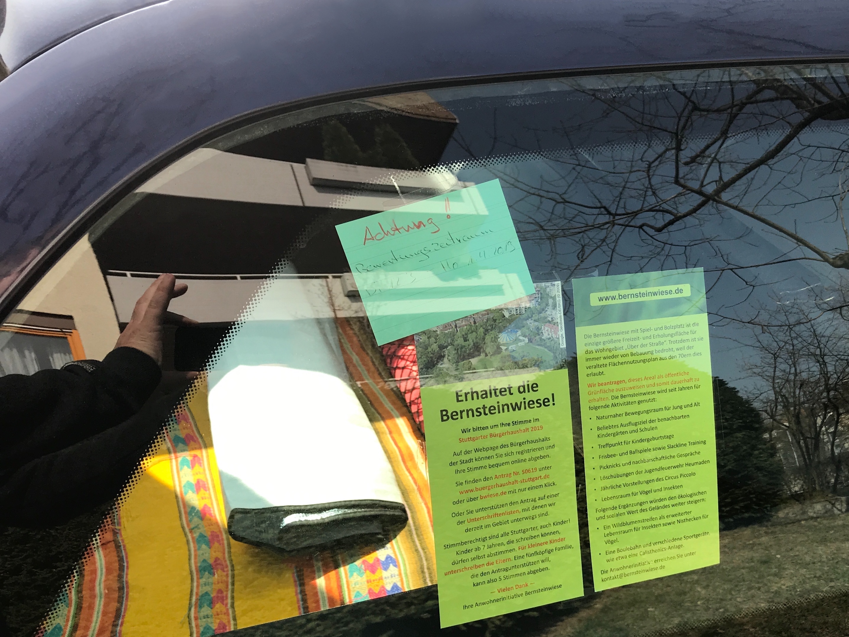 Flyer zum Bürgerhaushalt im Seitenfenster