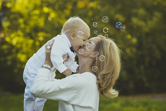 Mutter mit Baby